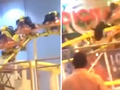Little girl's accident at the amusement park