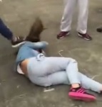 Pretty Girl Beaten and Stomped by Bullies