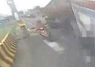 Truck Devours Scooter Rider - Crushed to Death