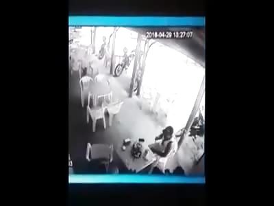 Off duty cop executes a man in front of a bar with multiple shots
