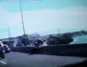 Rider Thrown From Bridge 
