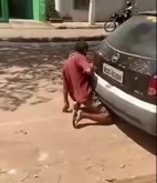 LMFAO: Guy Caught Violating Cars Exhaust Pipe