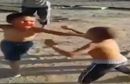 WTF: Parents Watch Two Little Kids Beat Each Other Bloody
