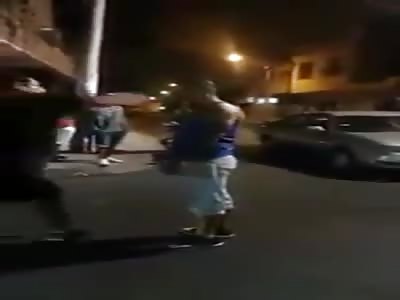 Bystander gets knocked out during fight