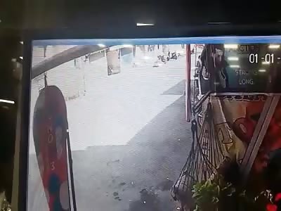 Watch Closely...Rider is Crushed to Death by Truck..Twice