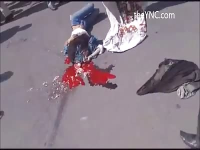 Pretty Girls Head Crushed by Truck (Accident & Aftermath)