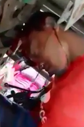 Unique Gore Alert!  Stuck in the Back of a Truck With Brains Leaking Out