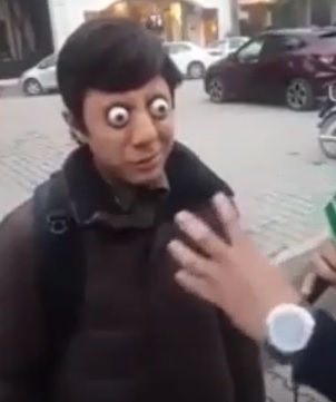 Lol.... Guy Interviews Kid With Bugged out Eyes