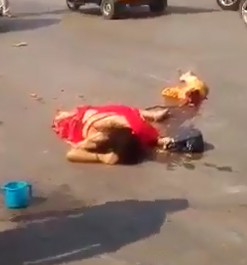 Woman Ripped in Half by Truck