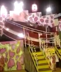 Scary moment leaves 13 injuried in amusement park accident (New Version w/ Slow Motion)