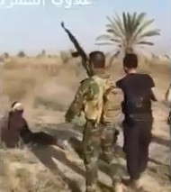 ISIS member is executed in the desert