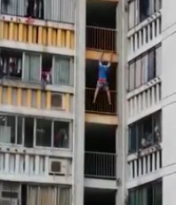 Man Holding on For Life Can't Hold anymore Falls to Death