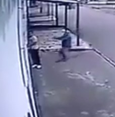 Moment When Man is Executed in Front of his House by the Back