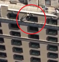 Woman Jumps off the building in New York City (Better Angle)