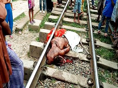 Suicidal Man - Carnage on the  Train Tracks