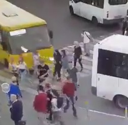 Female Pedestrians Sandwiched and Crushed Between Buses 