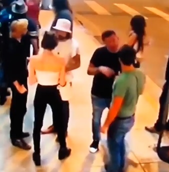 Drunk Dude Hits Pedestrians on Street Outside of the Club