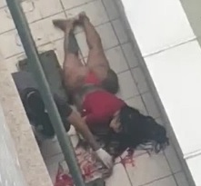 2 Other Angles: Suicide of Woman in Red Thong and Nice Ass