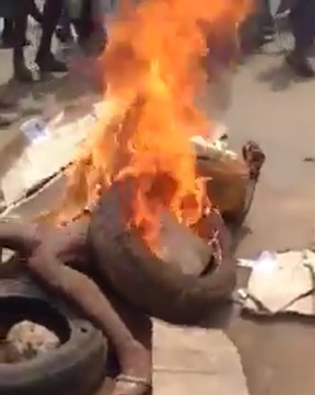 Dude Lynched, Necklaced, Set on Fire.