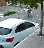 Guy in White Shirt Wasn't Fast Enough to Outrun a Bullet