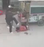 Kid in Red Coat Savaged by Gang on the Street