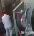 DAMN! Dude Sucked into Machine Then Spit Out.