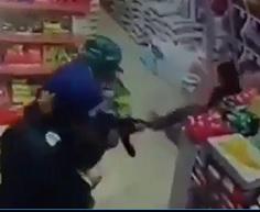 Double Murder in Store with Assault Rifles