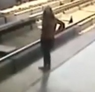 Girl Patiently Waits To Jump In Front of Train