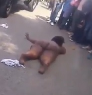 Fat Woman Stripped and Tortured on Street 