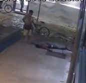 Dude in Beach Shorts Delivers Never Ending Beating to the Death