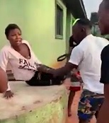 Girl in Pink Beaten by Guys for Stealing Phone