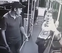 Asshole Punches Woman on Train
