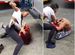 Girl Fight with Titties Flying out Everywhere