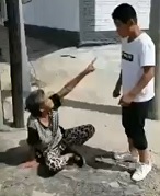 Asshole Beats Elderly Woman Who Won't Back Down