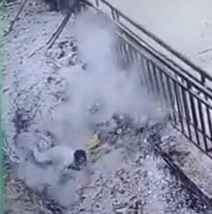 SIZZLE: Woman Accidentally Falls into a Hot Pile of Ashes