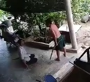 Tables Turned ... Dude Defends Himself, Hacks Rival with a Sickle 