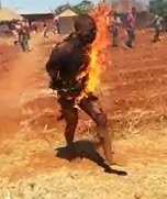 Thief Burned Alive...In Total Agony