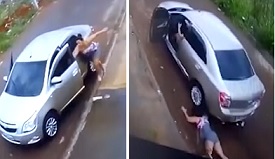 Woman Dragged Then Ran Over by Back Tire
