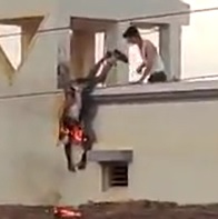 DAMN! Dude Sizzles on Roof Top
