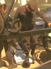 Heavy Cop Stands on Captured Kids Head Trying to Pop it.