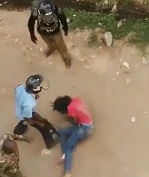 Female Student Brutally Beaten By Anti Riot Police 