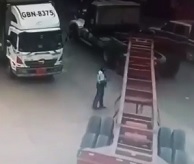 Moronic Female Cop Directing Traffic... Crushed