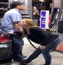 Couple High On Heavy Drugs Tweaking at a Gas Station