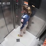 Pretty Girl Brutally Beaten inside Elevator