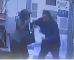 Crazy Woman Stab Employee with a Huge Butcher Knife.