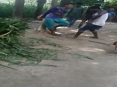 Thieving Kid Tied to Tree and Beaten 