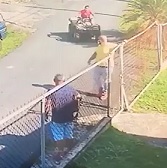 OUCH! Out of Control ATV Demolishes Yellow Shirt Dude.