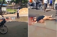 BRUTAL: Man Kills Wife (Action & Bloody Aftermath)