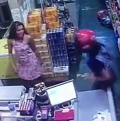 Old Man Stabs Thug Attacking Pretty Girl in a Sundress