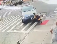 DAMN: Out of Control BMW Crushes Guy
